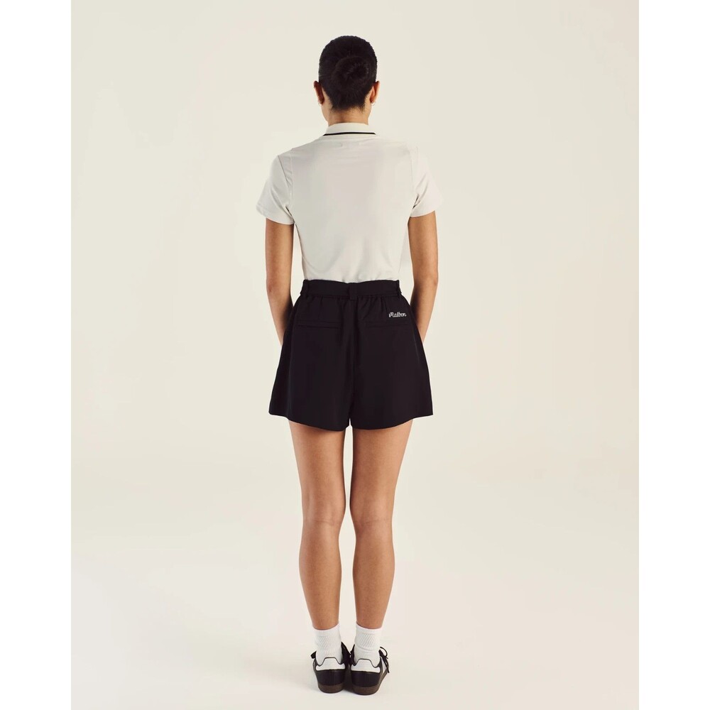 Malbon Golf Amara Pleated Shorts Belt Black Women’s Size 2 - Picture 4 of 10
